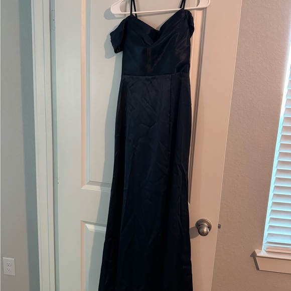 JJs House | Dresses | Jjs House Dark Navy Maxi Gown | Poshmark